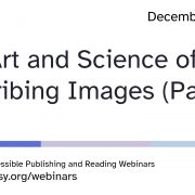 Art and Science of Describing Images Part Two opening slide