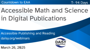 Accessible Math and Science in Digital Publications title slide
